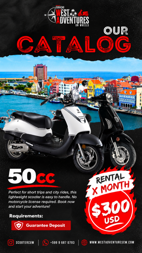 Catálogo de scooters 50cc en Curazao